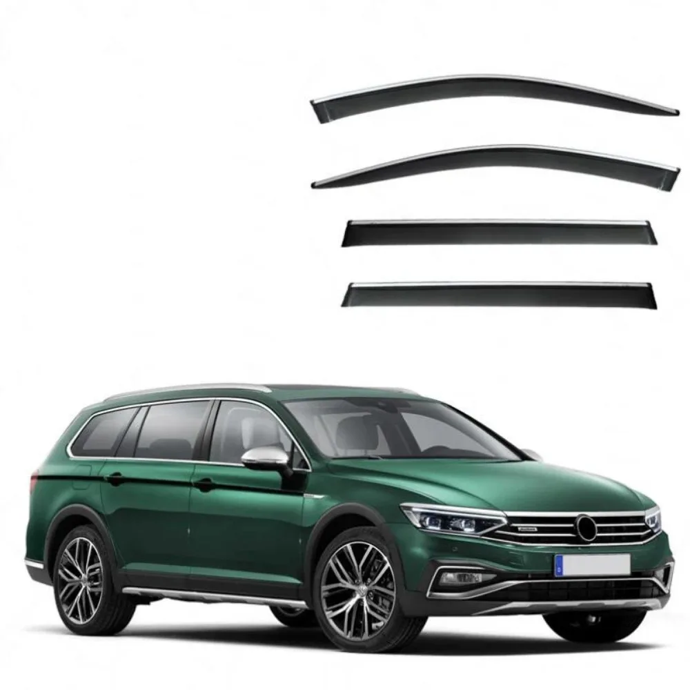 Window Visor Rain Exterior Part Body Kit Accessories For VW Volkswagen Passat Alltrack B8 2015 2016 2017 2018 2019 2020 2021