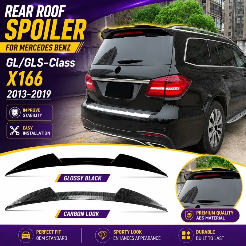 

Rear Roof Spoiler For Mercedes Benz GL GLS-Class X166 GL350 GL450 GLS450 GLS550 2013-2019 Tailgate Wing Body Kit Accessories