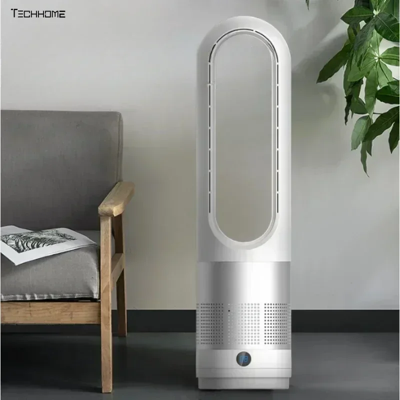 Home living room electric fan new modern floor fan mute tower fan remote control small electric bladeless blower