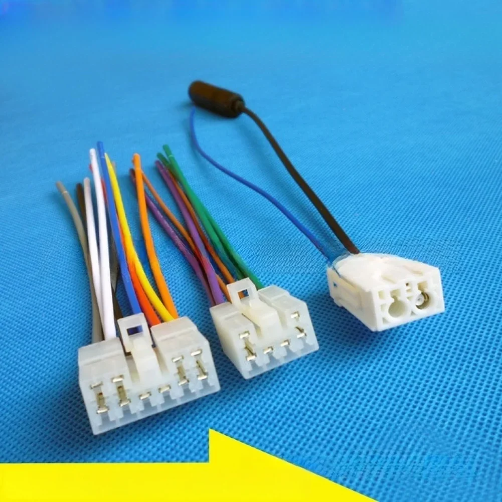 Car Audio Upgrade White Black Car Audio Harness Radio Power Cord No-cut Installation Direct Car Connector For Yaris