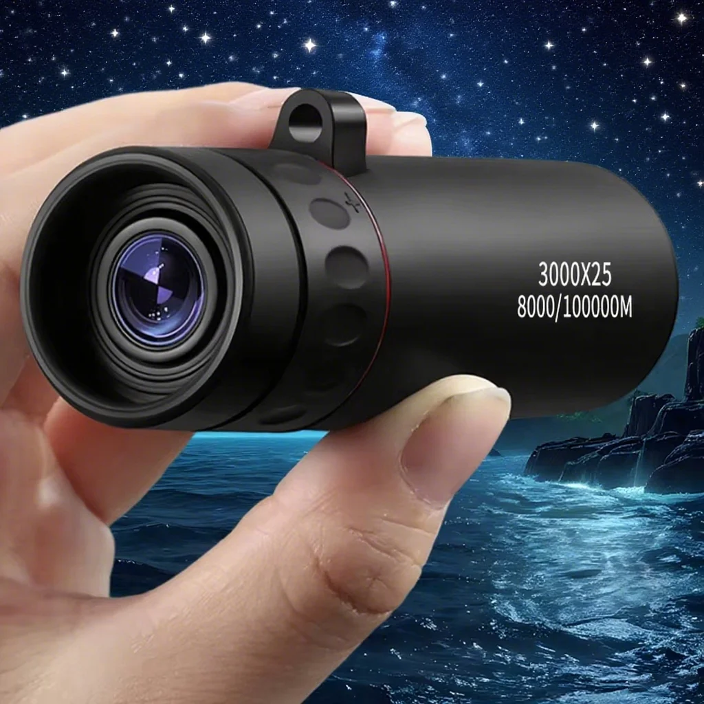 3000x25 Monocular HD Zoom Professional  Monocular and Mini Portable Telescope Suitable for Outdoor Camping and Hunting