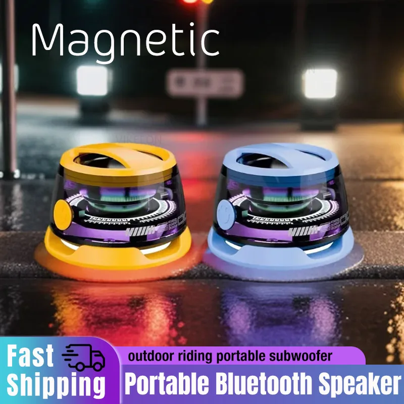 

Портативный Bluetooth-динамик для мотоцикла, езды на велосипеде, универсальный G500, магнитный держатель для мобильного телефона, RGB освещение, мини-динамик, плеер