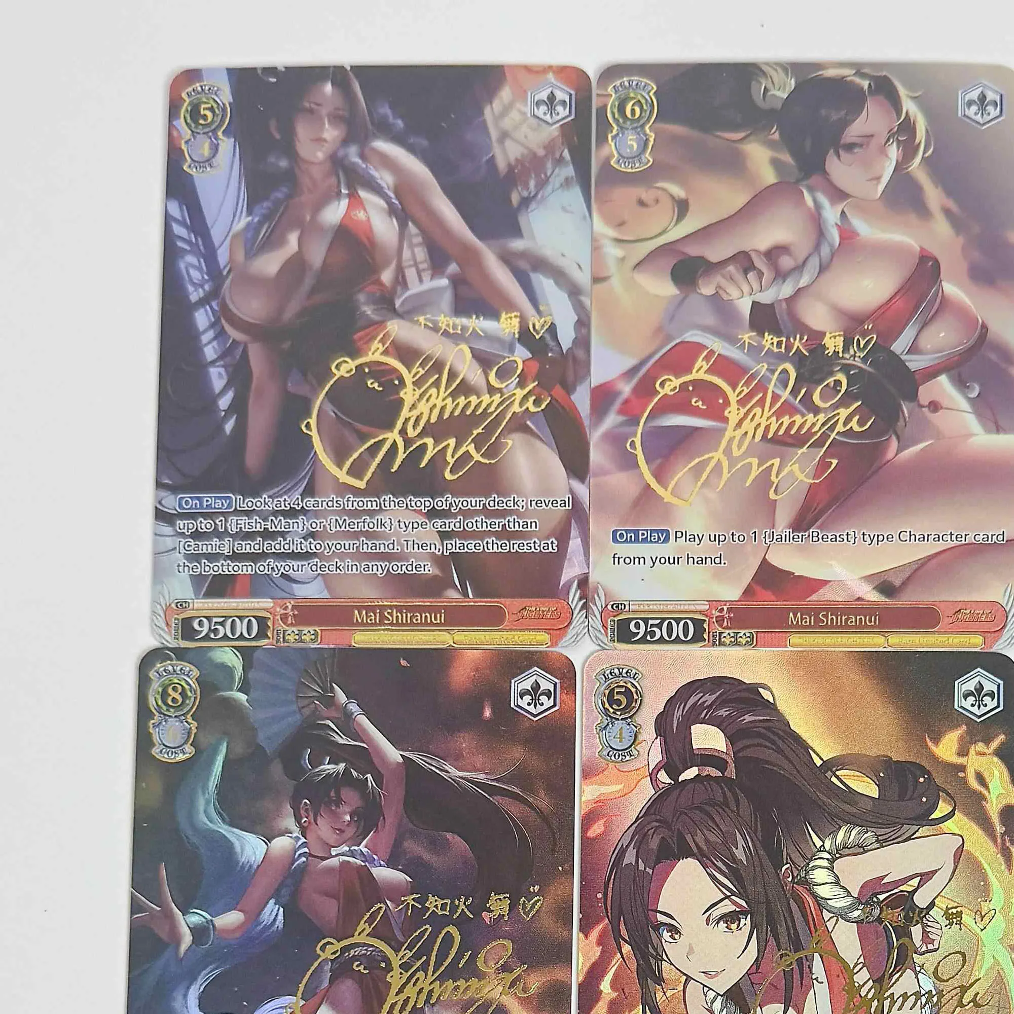 9 قطعة/المجموعة Diy بها بنفسك قصة آلهة ذاتية الصنع ماي شيرانوي جمع بطاقة الانكسار اللون فلاش ماي شيرانوي أنيمي بطاقة دمى هدايا #2