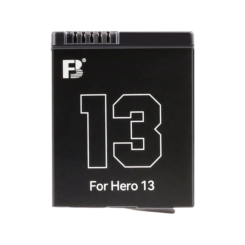 FB 1950mAh Battery For GoPro Hero 13 with Fast Charger ,Full Decoding No Pop-Up, 3-Slots Type-C Box with Multi-Protection