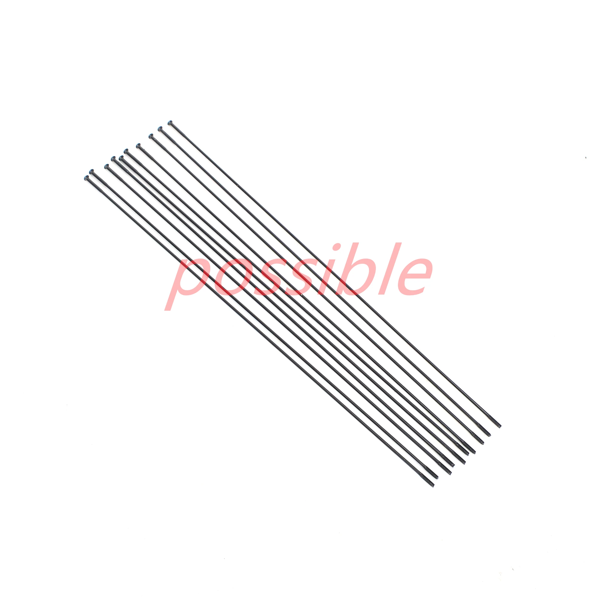 Sapim D-Light Spokes Double Butted Round spoke 14G J-Bend/Straight Type Black 2.0-1.65-2.0mm