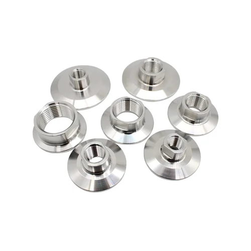 YQBS Sanitario NPT Conector de tubería roscada hembra para virola Triple abrazadera Conector de acero inoxidable SS304 1/2"" 1"" 1,5""