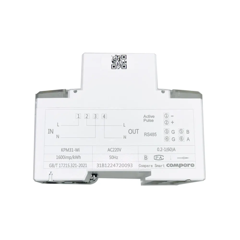 Single Phase Prepaid Meter 4G Max 63A 4 Tarrifes Solar/PV Energy Monitoring Recharging Prepay/Postpay Meter