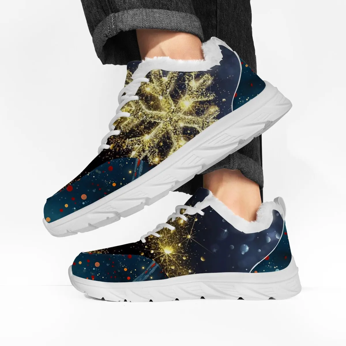 عيد الميلاد الرجال احذية الجري الركض أحذية رياضية الشتاء في الهواء الطلق الفاخرة العلامة التجارية على الطرق الوعرة أحذية تنفس زوجين عدم الانزلاق أحذية رياضية