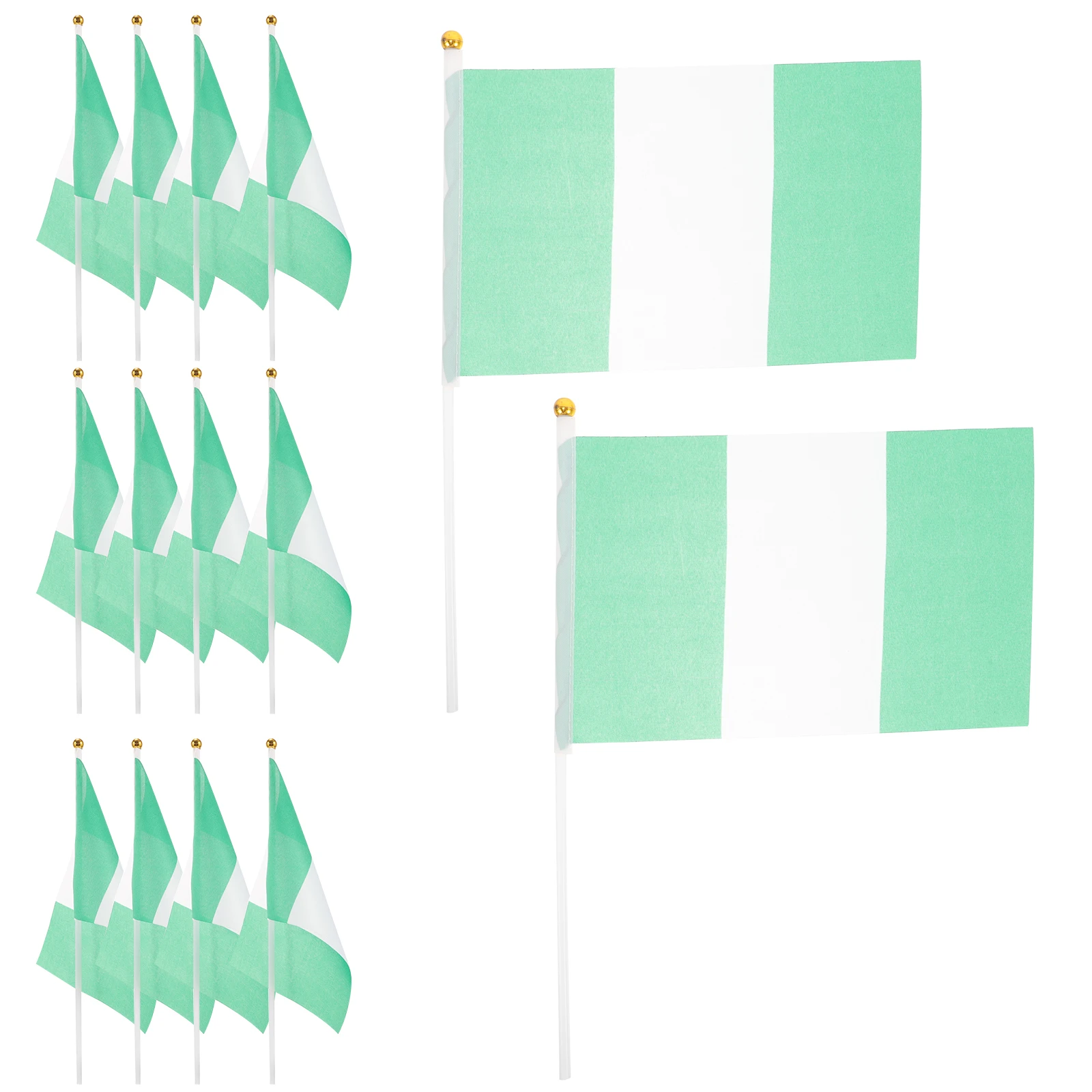 20 قطعة أعلام محمولة مقاومة للاهتراء من البوليستر لتزيين الحفلات والحدث الرياضي والأعلام الوطنية للاستخدام الداخلي في الهواء الطلق #2