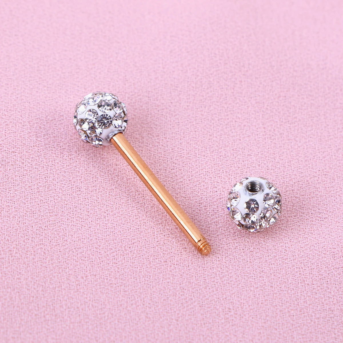 

4 Pairs Stainless Steel Tongue Rings Elegant Dual Headed Easy Screw Body Piercing Jewelry Safe Durable Allergy Free Multiple