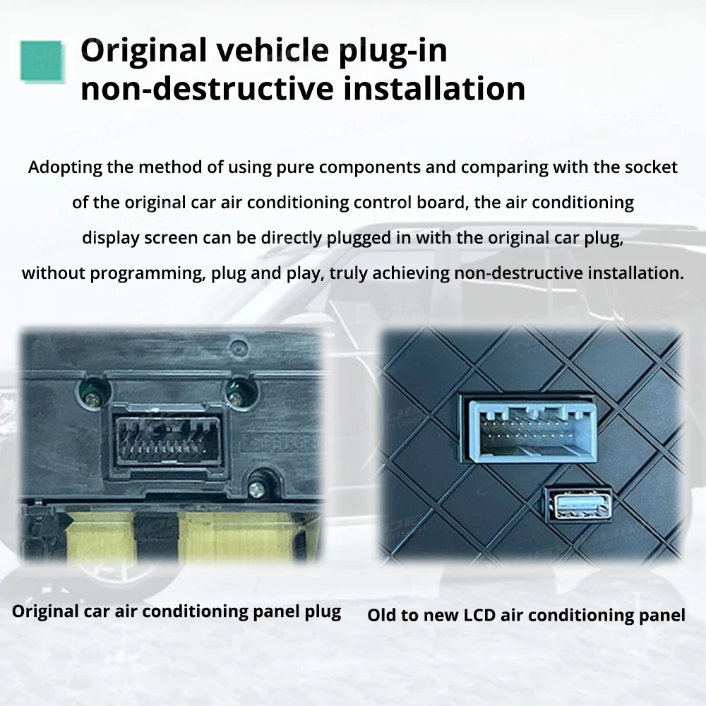 NAVIGUIDE 10.25 inch Air Conditioning Control For Land Rover Discovery 5 2017-2020 AC Panel Display Screen LCD Climate Board