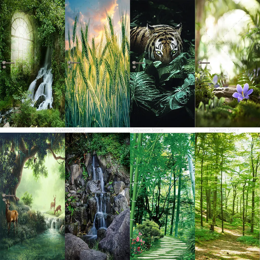 

Gothic Style Door Sticker Forest Pastoral Cozy Poster Suitable for Bedroom Living Room Apartment Home Decoration Door Sticker