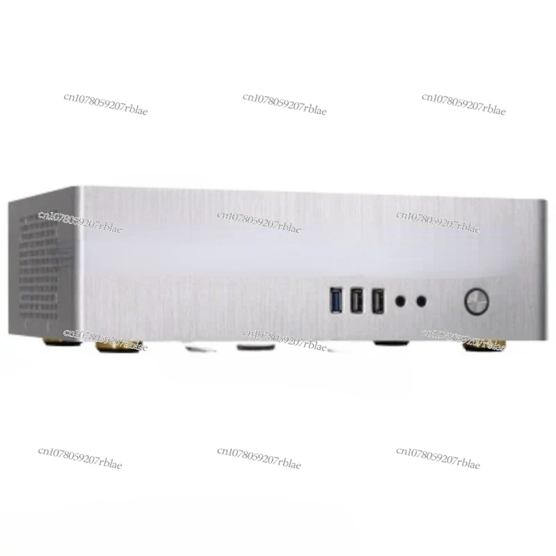 

9001 all aluminum small case, horizontal ITX MATX small 1U power supply matching desktop computer main box