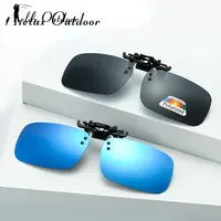 Polarized Clip Sunglasses Myopia Glasses Clip Driver Fishing Night Vision Myopia Clip-on Sun Shading Eyeglasses