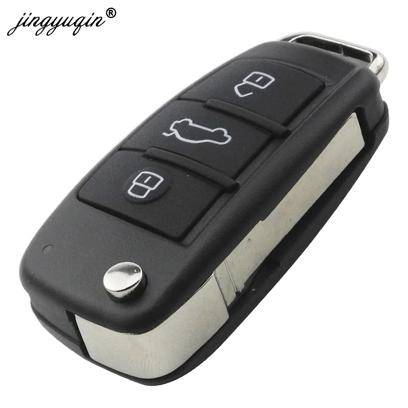 jingyuqin Car Remote Key for Audi A3 S3 A4 S4 TT 434MHz ID48 8P0837220D 8X0837220D  220D 2005-2013