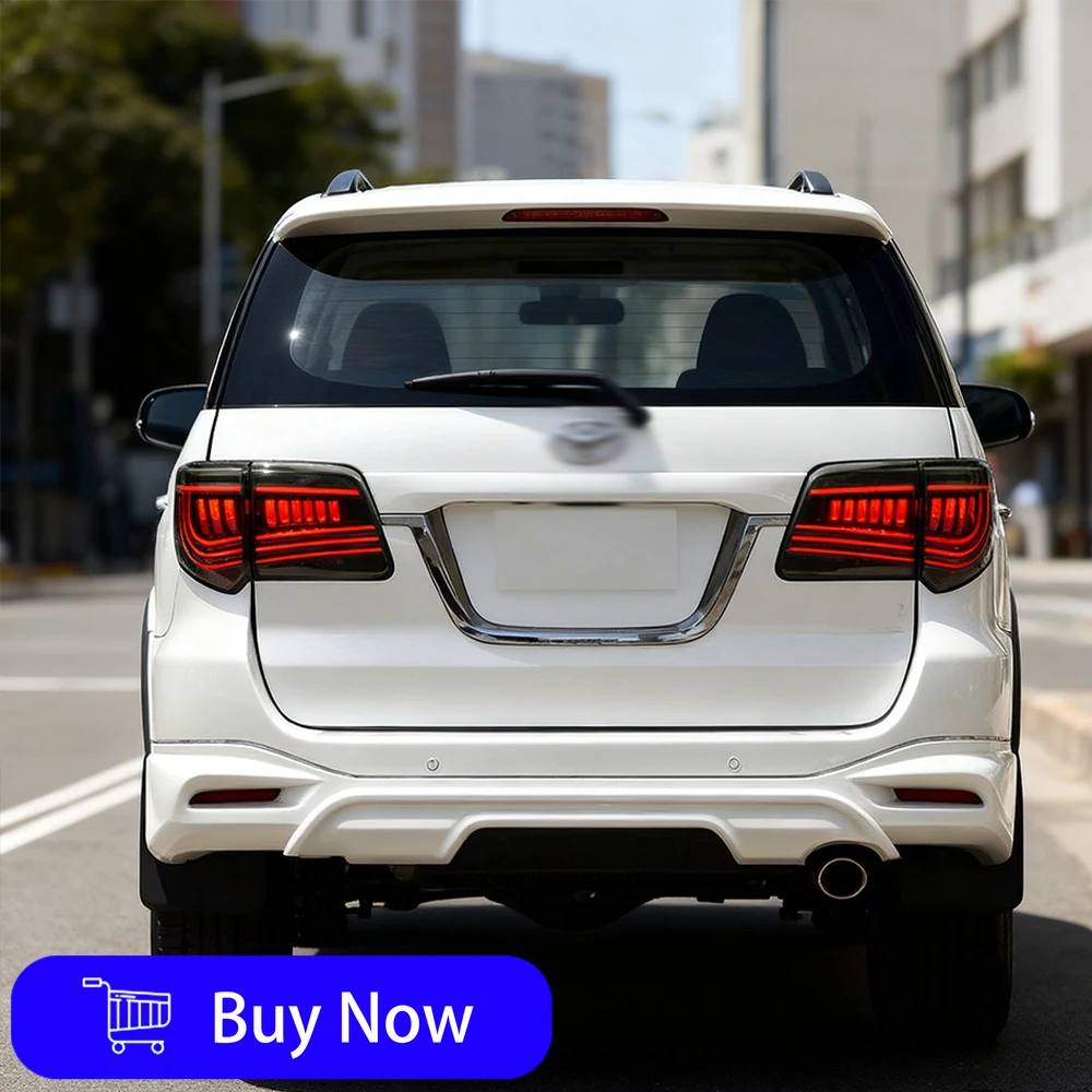 For Applicable to Toyota Fortuner 2012-2016 LED Car Tail Light Assembly Upgrade Startup Effect Dynamic Turn Signal Accessories