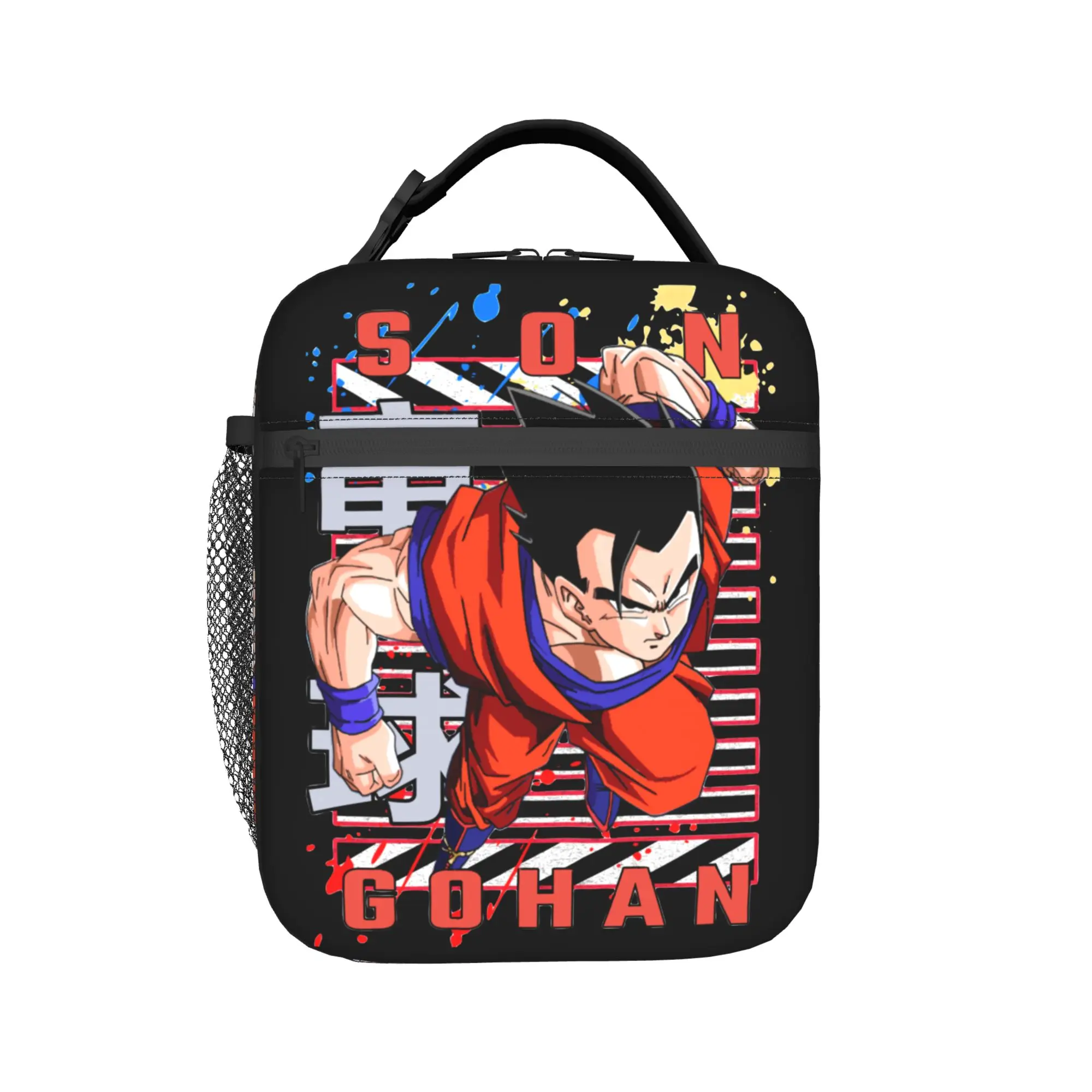 D-Dragon Ball Thermal Insulated Lunch Bag for Travel Japanese Anime Reusable Food Bag Container Cooler Thermal Lunch Box