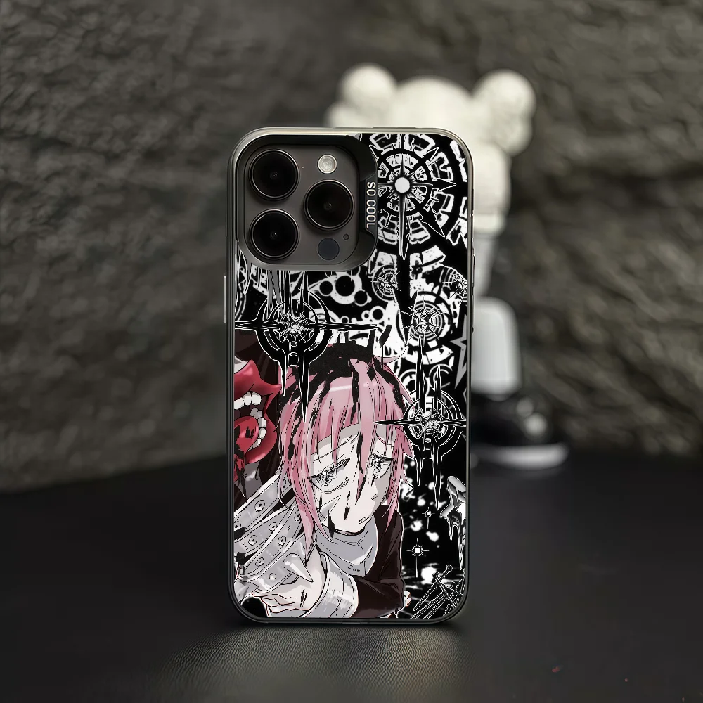 Funda de teléfono de Anime para iPhone 12 11 13 14 15 16 17 Max Pro Plus Mini funda protectora IMD Color Soul Eater