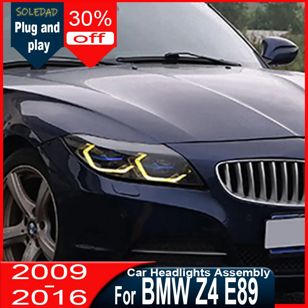 

Светодиодные фары для BMW Z4 E89 2009-2016: обновленные, белые/желтые ДХО, линзы-проекторы, динамические фары, аксессуары