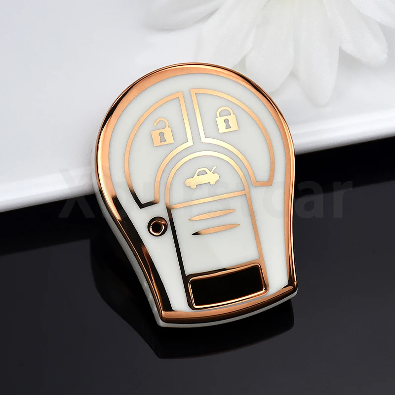 Shell Fob For Nissan Juke Micra Qashqai Tiida Terrano Cube Pathfinder Rogue Maxima Altima Sentra March TPU Car Key Case Cover