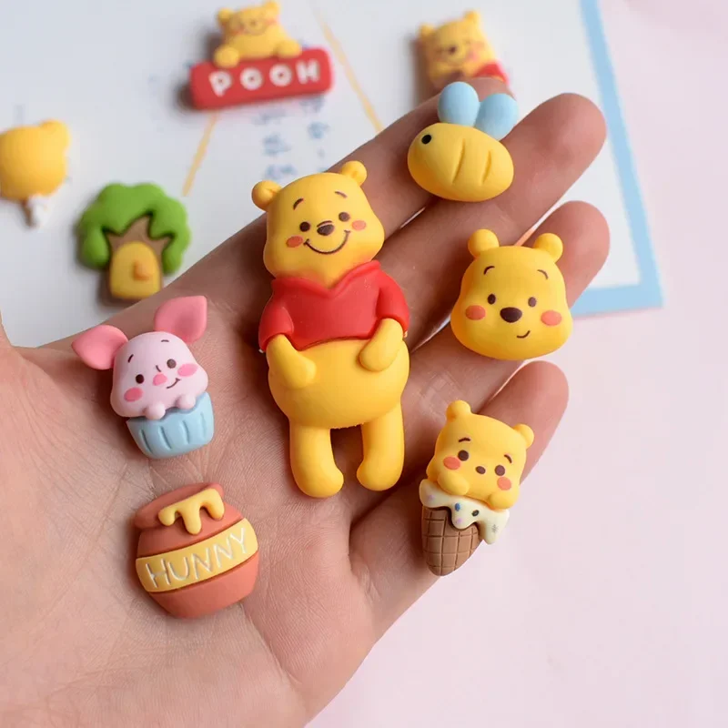 5/2pcs horké hraček disney řada winnie  pooh kreslený pryskyřice flatback mugle DIY řemesel materiálů šperků vytváření okouzluje