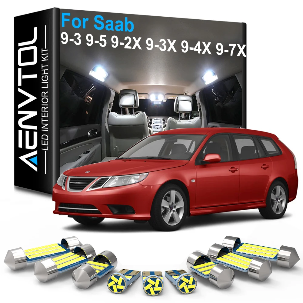 AENVTOL Canbus Car Accessories LED Interior Light For Saab 9-3 9-5 93 95 YS3D YS3F YS3E YS3G 9-2X 9-3X 9-4X 9-7X 92X 93X 94X 97X