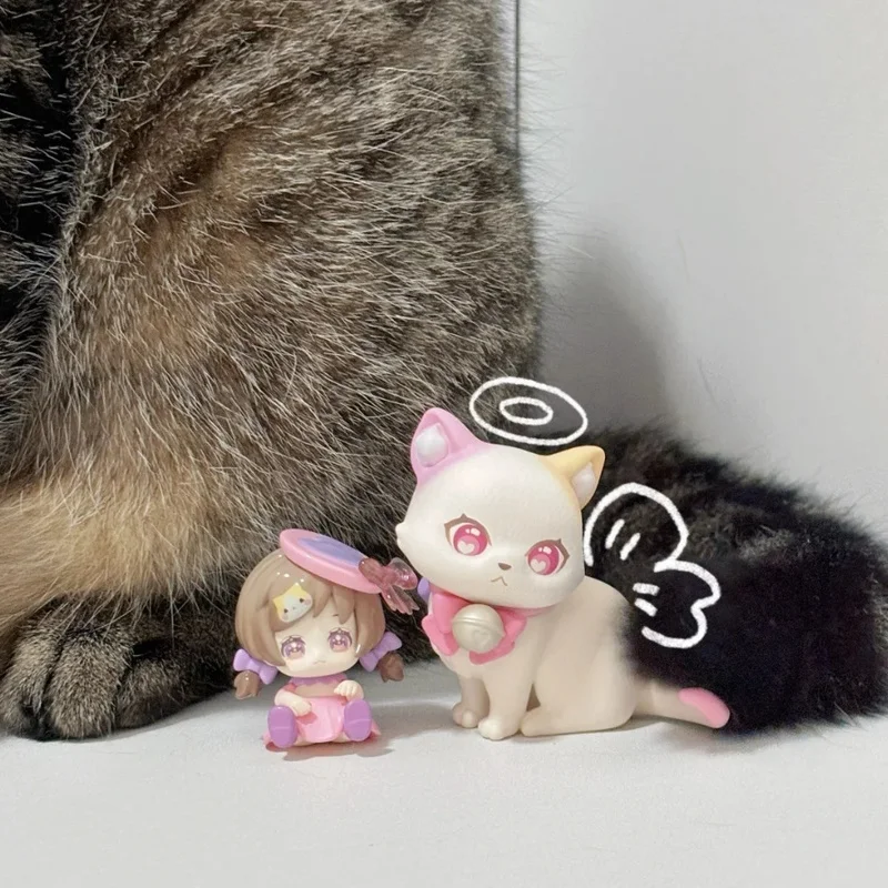 لعبة تمثال قطة صغيرة من Moni Berry Companion Series Blind Box العصرية القابلة للجمع للفتيات هدية عيد ميلاد مثالية