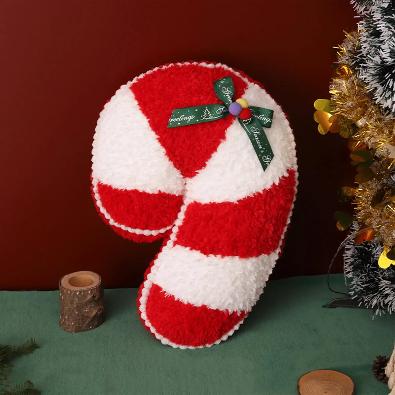 Bonecos de peluche navideños para niños, árbol de Papá Noel, muleta suave de peluche, juguetes para niños, regalo de decoración familiar de Navidad