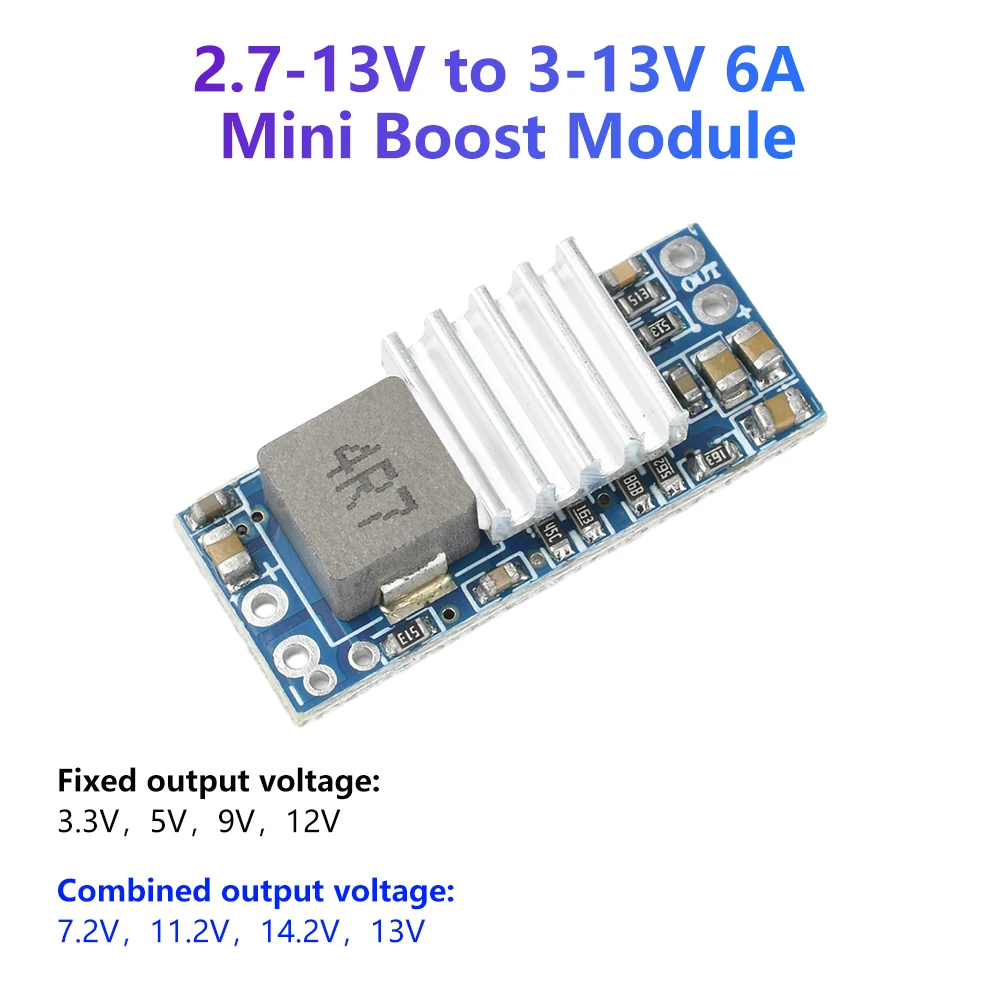 DC-DC Step-Down/Step-UP Converter 3.3V 5V 9V12V Fixed Output Boost-buck Module 5A 6A Mini Power Supply for Drones RC Models BEC