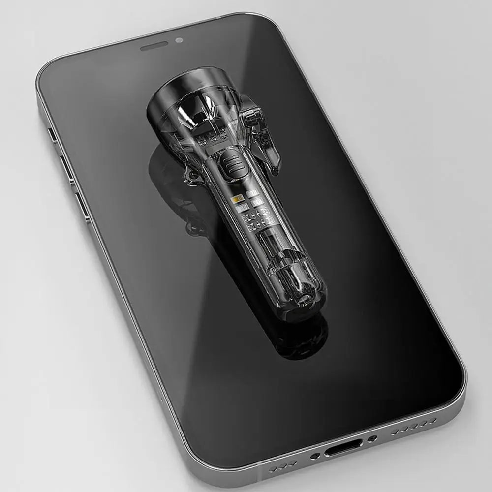 

Portable Mini Keychain Flashlight USB Rechargeable 80 Lumen Pocket LED Flashlight with 6 Modes with Buckle Small Flashlight