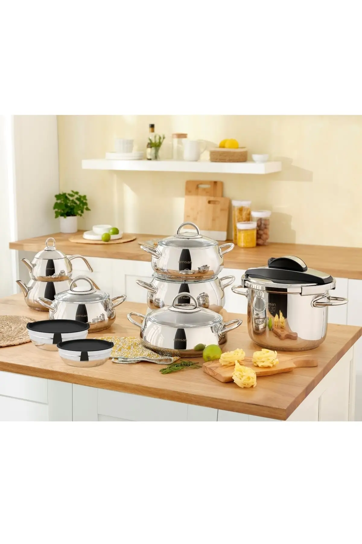 DOLBOVI Everest Forever new 17 piece steel dowry Set Cookware Set