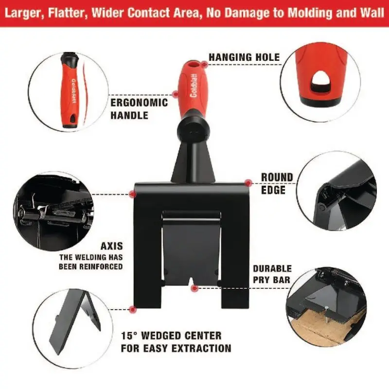 Extracteur de garniture en acier inoxydable, outil de démontage, outils de levage de clous, enlèvement de garniture sans fil de polymérisation, outils de démontage de barre de levier de carrelage