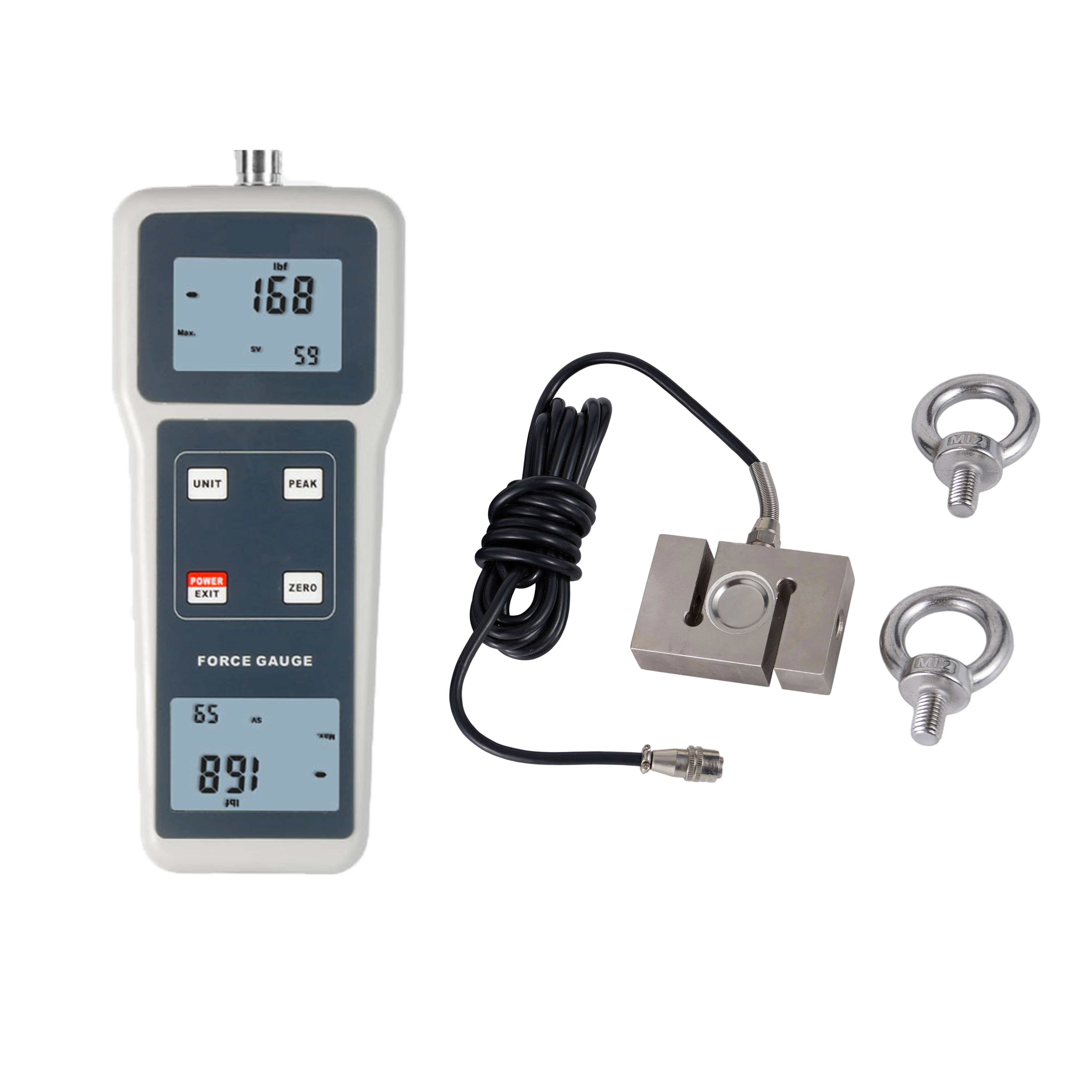 Digital Force Gauge FG-104 200K 500K 1000K  Push Pull Force Gauge ±1960 N~±9800 3 kinds of unit conversion kgf, N, Lbf