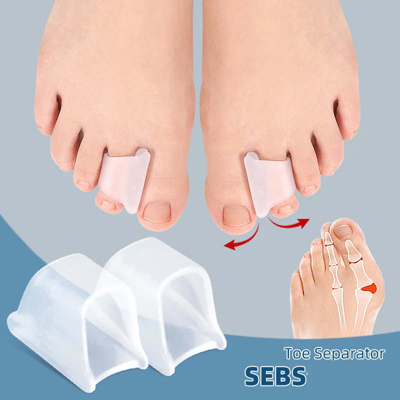 Toe Bending Orthosis Hammer Toe Straightener  Anti-pain Toe Pad Split Toe Cover Bunion Corrector for Bunion Overlapping Hammer