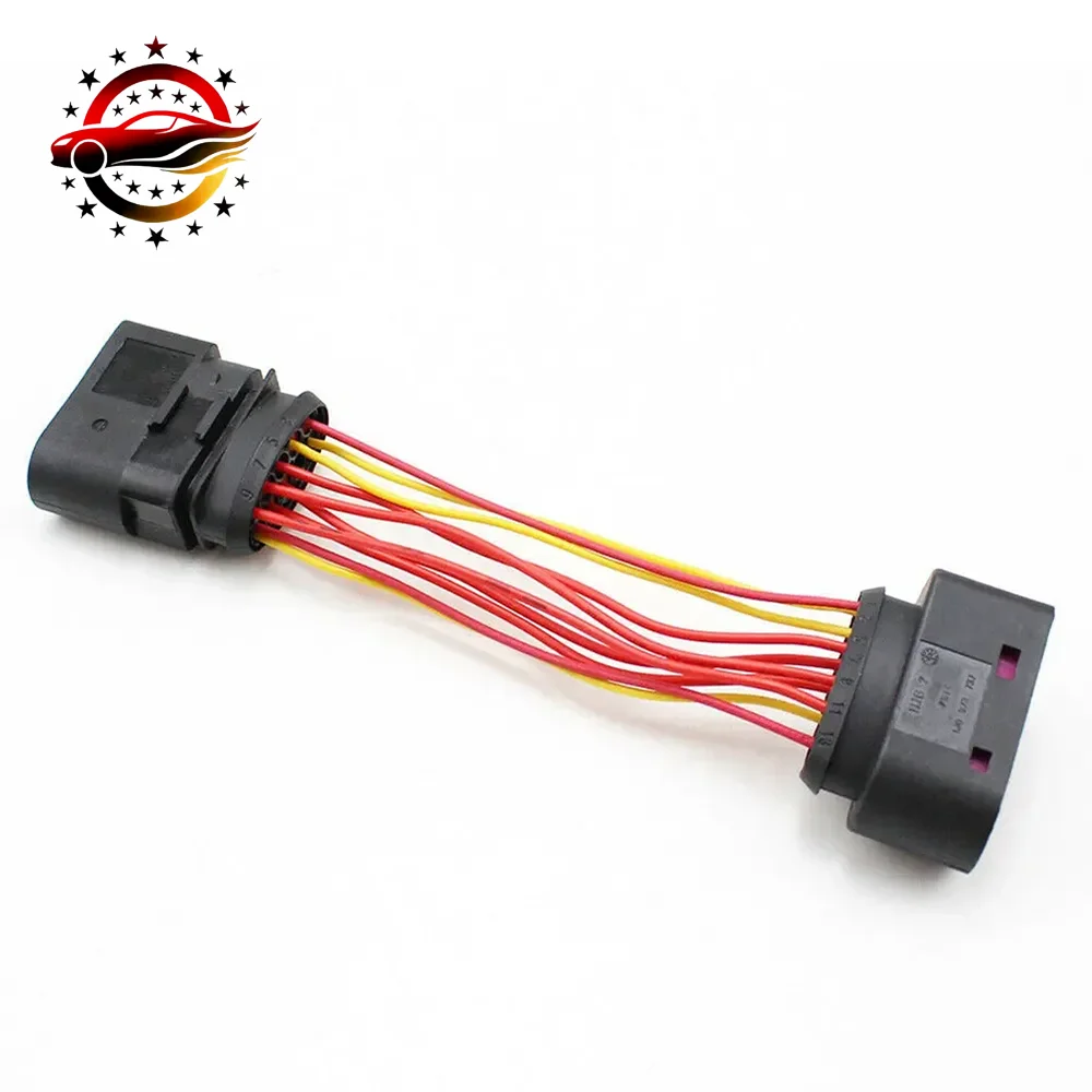 For Golf MK6 xenon headlights 10 to 14 pin plug connector adapter headlight wire harness