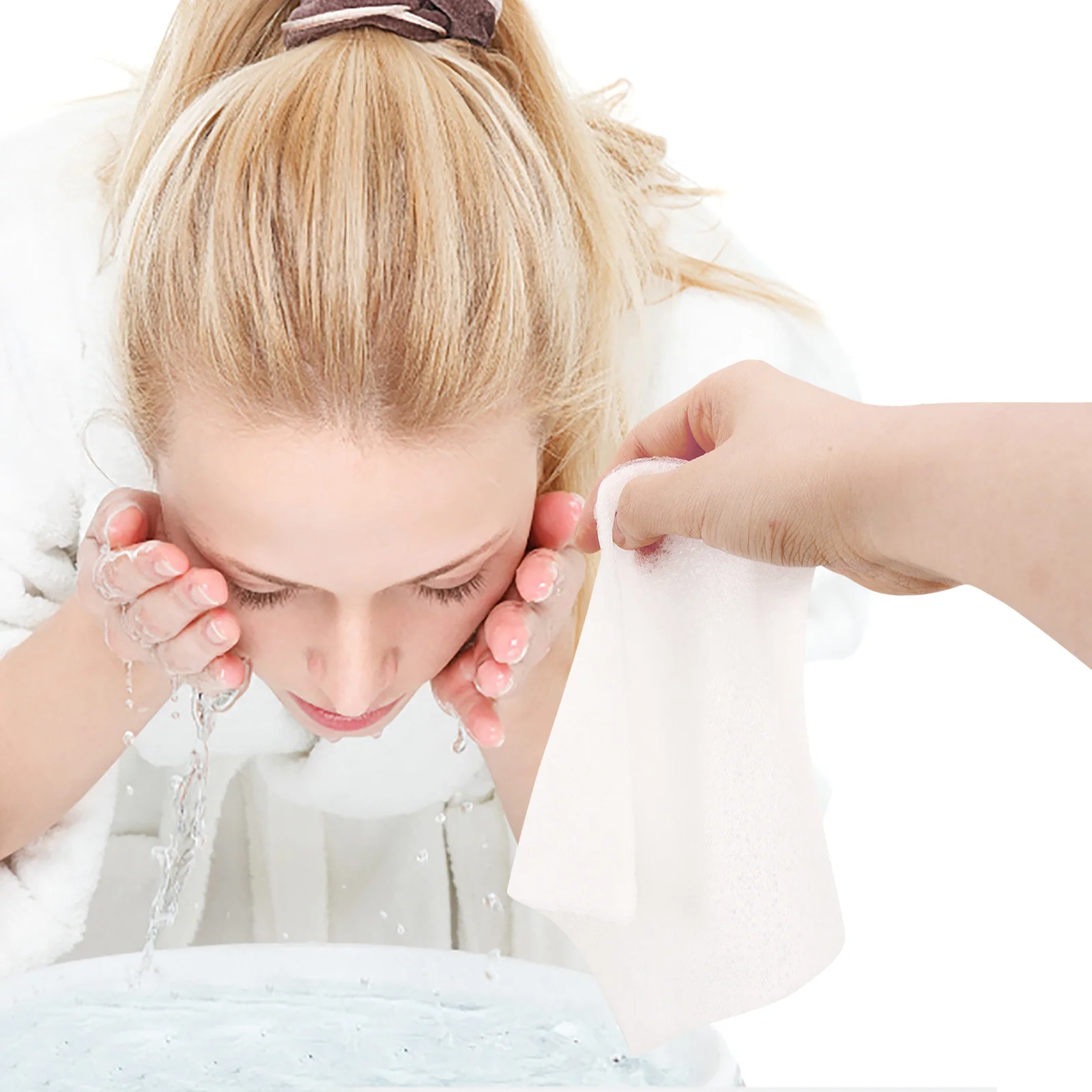 Salviette struccanti Konjac Panno detergente viso Salviette viso riutilizzabili esfolianti delicate per il trucco della pelle sensibile