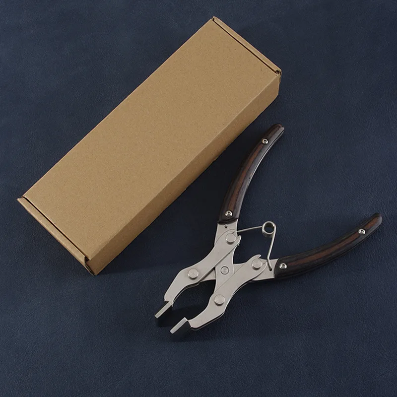 One Piece Clamp, Flat Mouth Clamp, 35mm Opening, Parallel Clamp, 355g Solid, Durable, Handmade Leather Fixed Clamping Tool