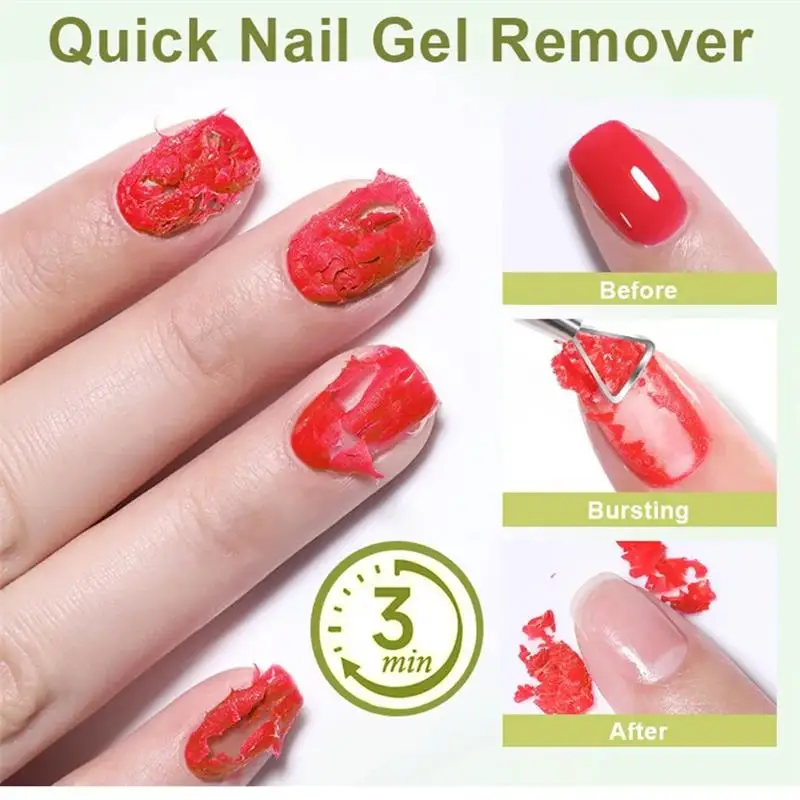 30 مللي سريع جيل للأظافر مزيل طلاء الأظافر نقع قبالة 3 دقائق بسرعة وسهولة المهنية غير مزعجة مزيل هلام العناية بالأظافر
