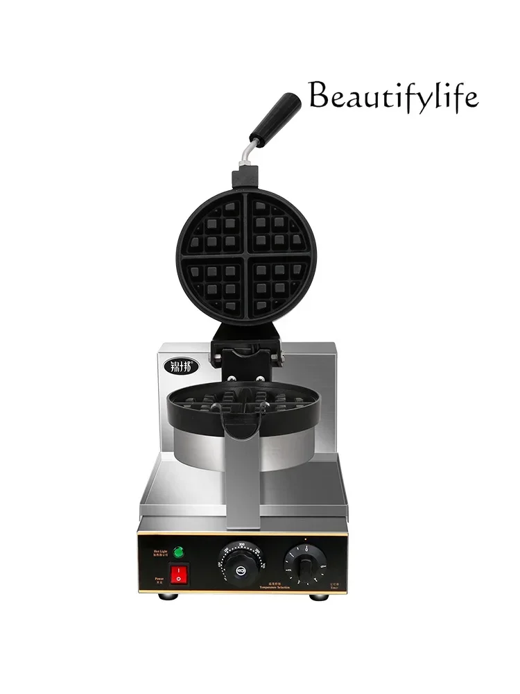 Commercial rotary electric waffle maker ice cream skin scone oven