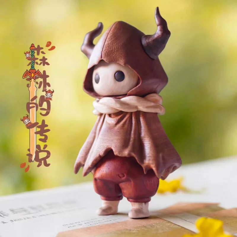 

Handmade Hollow Knight Wooden Figurine Natural Wood Desktop Decor Creative Home Ornament Trendy Collectible Gift for Collectors