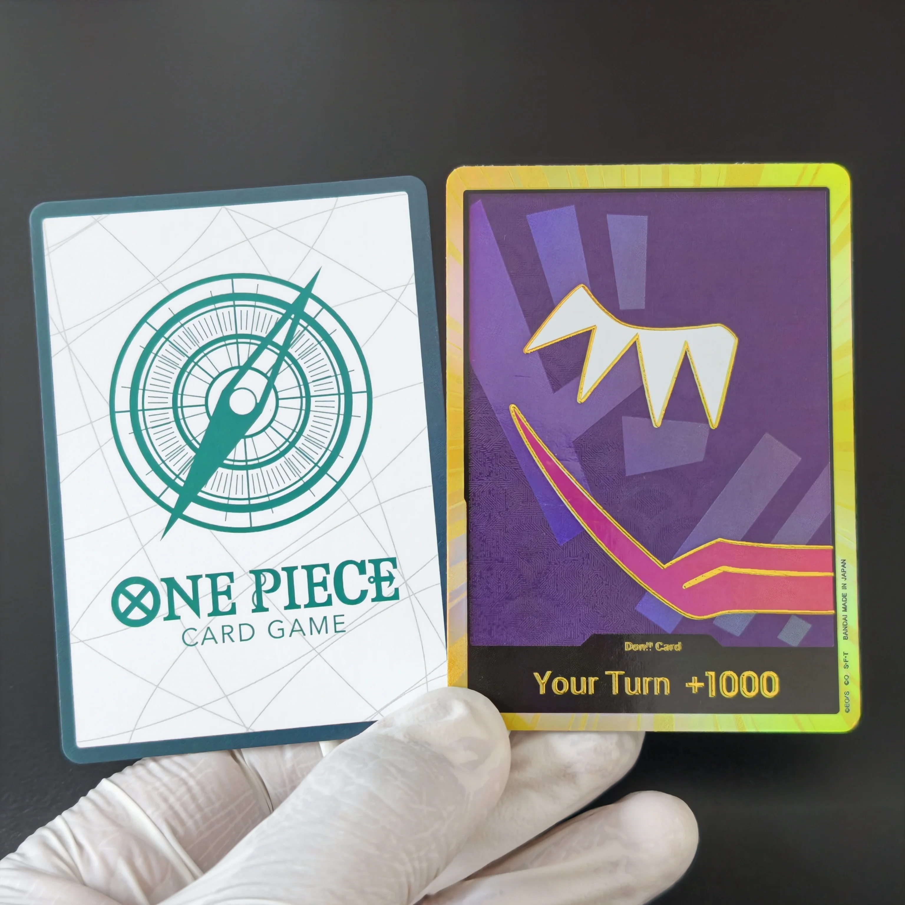 30PCS/Set TCG DON Series Cards DIY ONE PIECE Your Turn +1000 Holo Gold Foil Flash Collectible Cards Anime Game Play Cards
