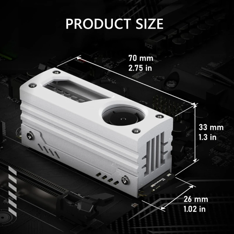 M.2 SSD Ogrzebia 2280 SSD radiator 5v 3pin ArgB Sync Wymienne chłodzenie