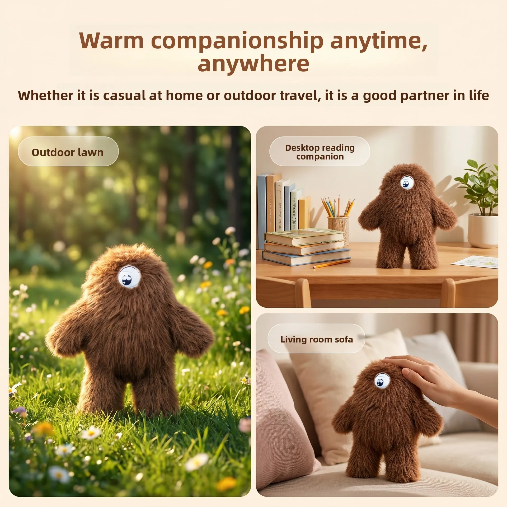 Ai intelligent machine human plush doll emotional companionship conversation chat interactive children birthday gift