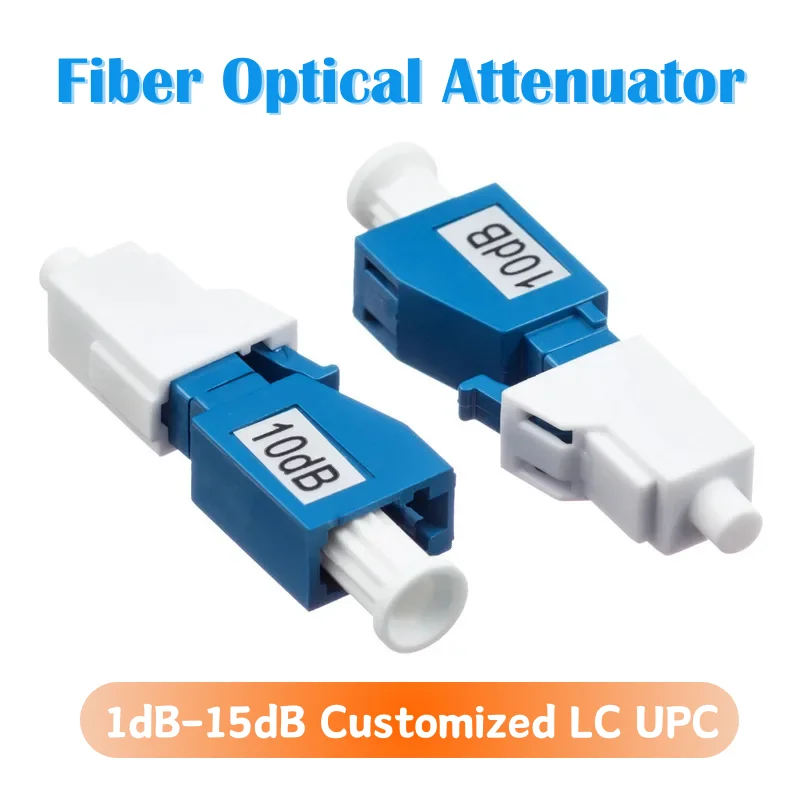 

Fiber Optic Attenuator 1dB to 15dB LC/UPC 1 PCS Attenuator Male to Female Fixed Fiber Optic Attenuator FTTH