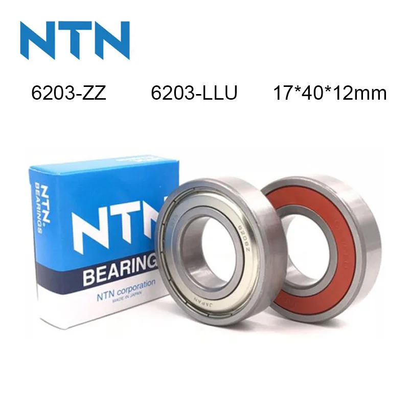 

100% Original Japan NTN Bearing 5/10Pcs 6203-ZZ 6203-LLU ABEC-9 Ball Bearing 17x40x12mm High Speed Deep Groove 6203 Ball Bearing