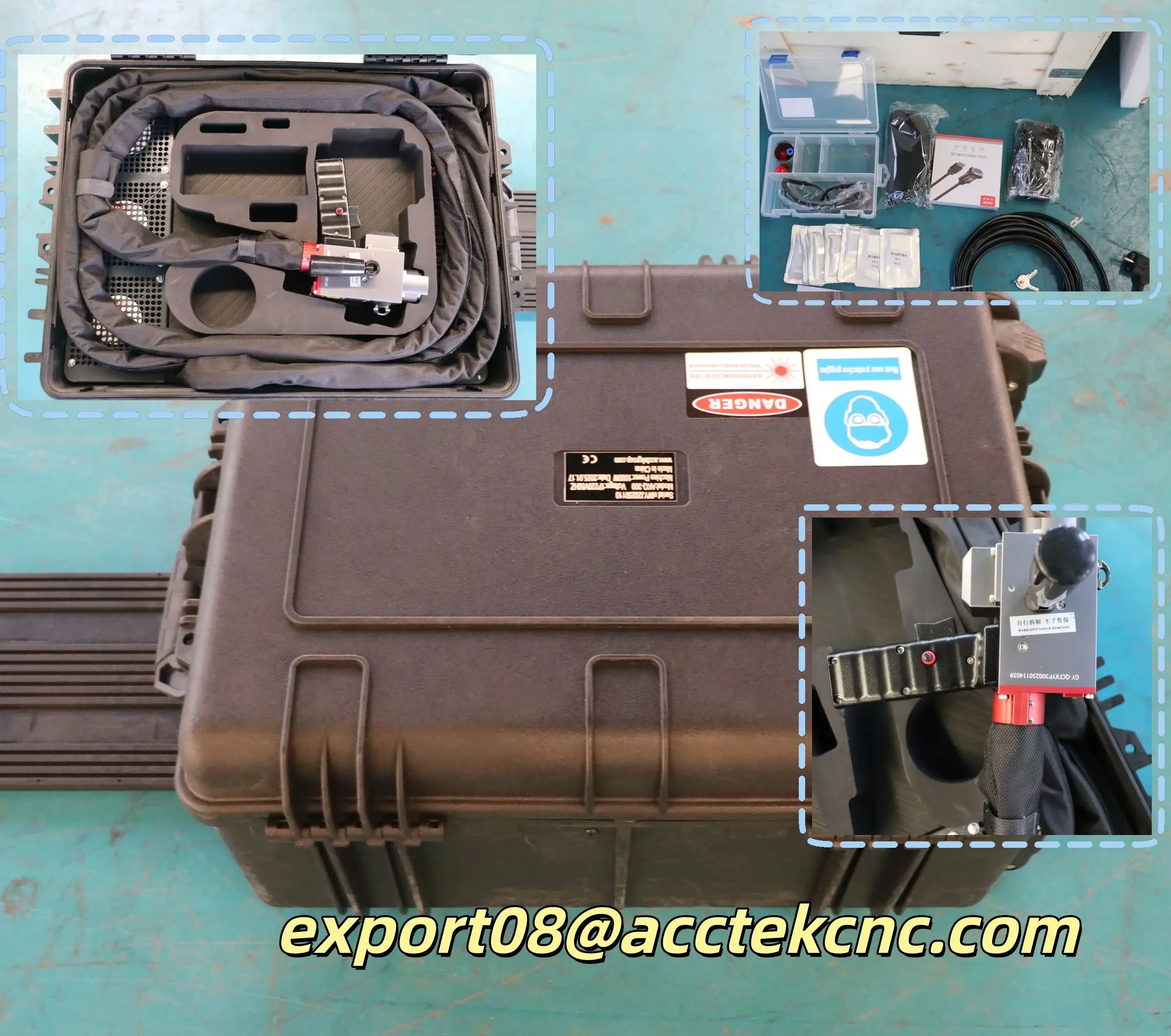 

Хорошая цена Лазерная чистящая машина Импульсный лазер 100 Вт 200 Вт Импульсная лазерная чистящая машина для чемодана для металла и дерева