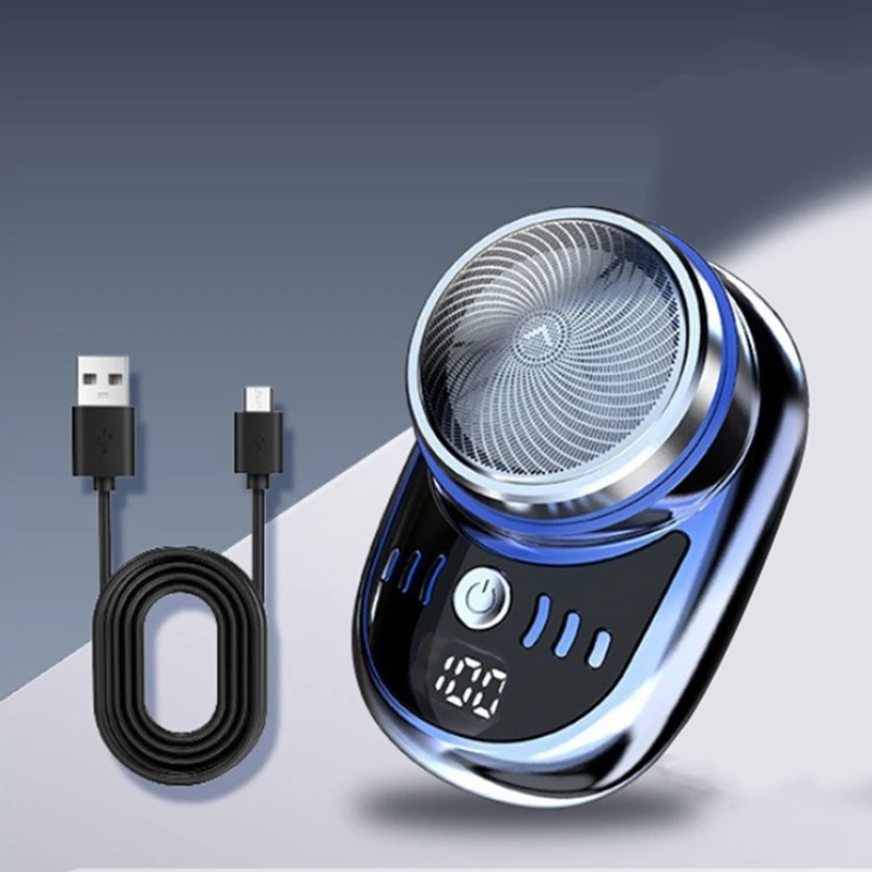 ماكينة حلاقة كهربائية USB قابلة للشحن شاشة ديجيتال للرجال السفر المحمولة انفصال ماكينة حلاقة اللحية الشعر المتقلب