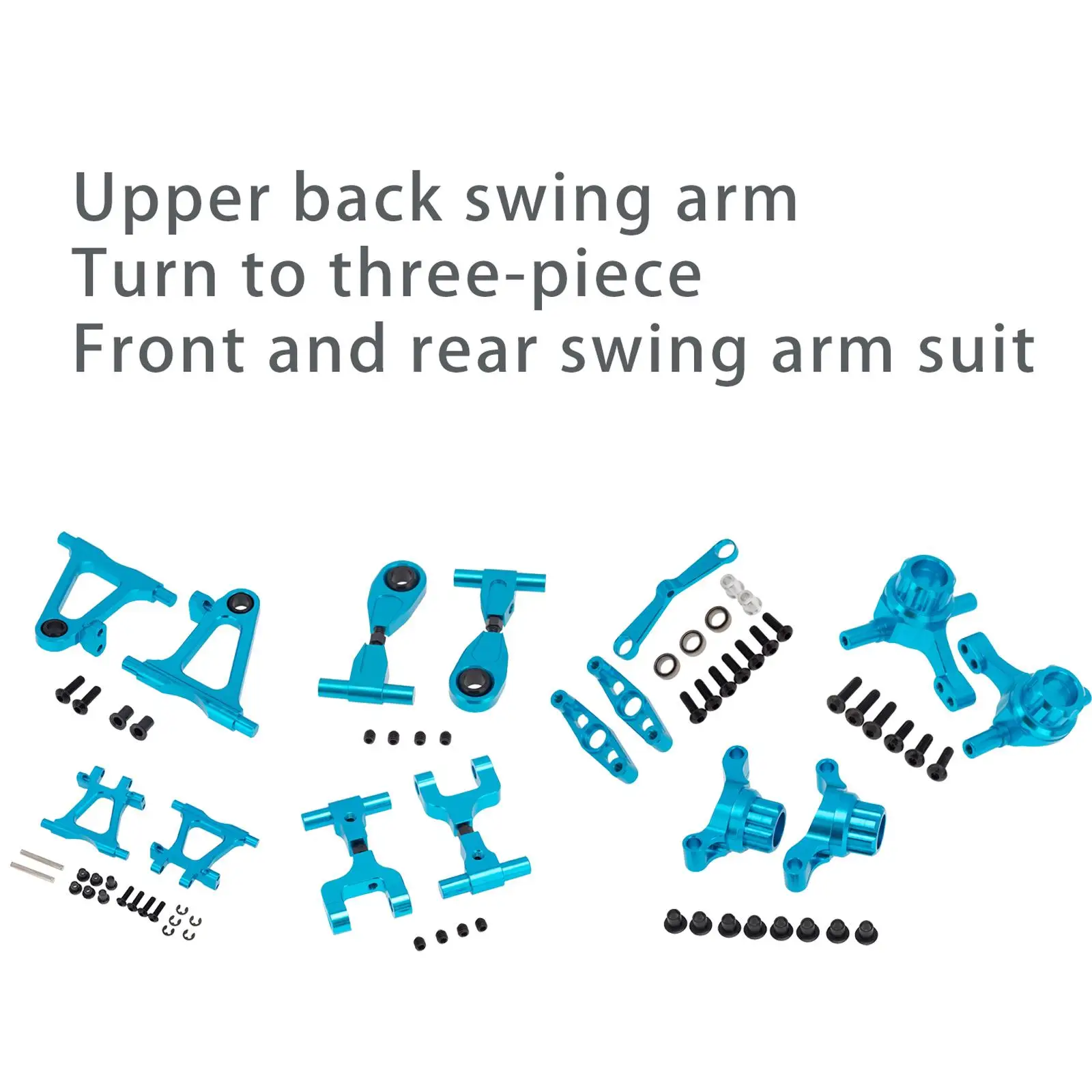 Auto RC Sostituire Parti per Tamiya TT02 1/10 Rock Crawler Monster Truck Modello di Auto Assemblaggio FAI DA TE Accessori di Ricambio Blu
