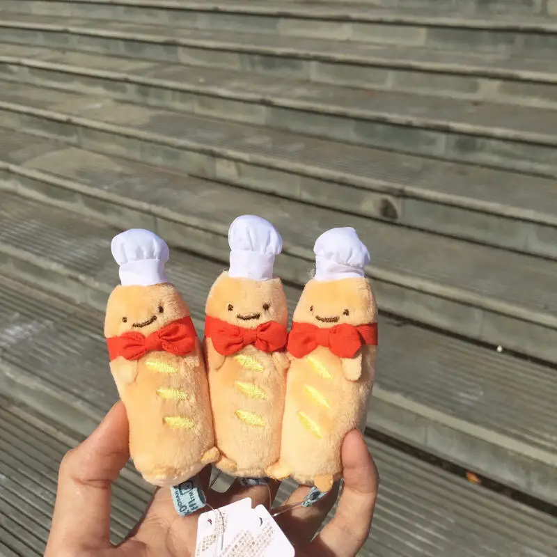 انمي ياباني Sumikkogurashi الخبز الفرنسي أفخم المفاتيح الإبداعية دمية حقيبة كمبيوتر محمول على ظهره سستة الديكور لعبة هدية الكريسماس #2