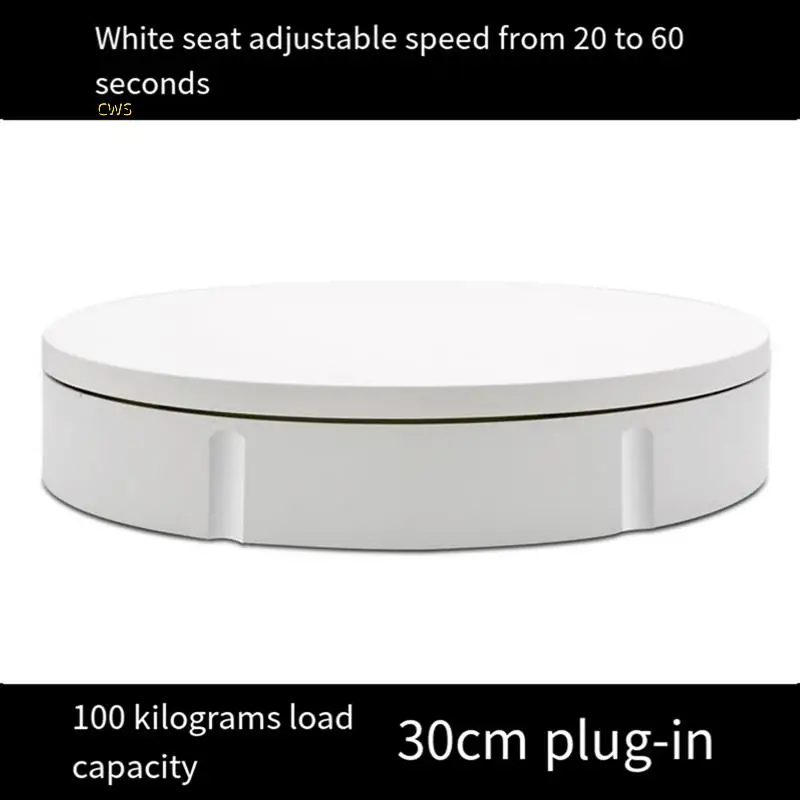 

30CM 100Kg Load Electric Rotating Display Stand 360° Turntable Jewelry Holder For Photography Video Shooting Props (EU)